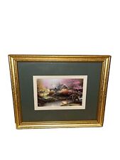 Thomas Kincaide Stepping Stone Cottage Framed Print 9 1/2 x 11” #2 picture