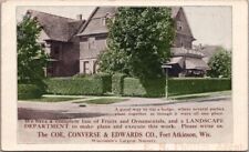 1910s FORT ATKINSON, Wisconsin Ad Postcard 