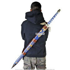 49” Fantasy Sword Zelda Master Full Tang Wrap with Leather Carrying Back Belt picture