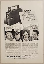 1937 Print Ad Cine-Kodak Eight Movie Cameras For the Family picture
