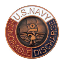UNITED STATES NAVY LAPEL PIN: Honorable Discharge (Vintage) picture