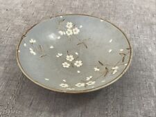 Vintage Kotobuki Arita Bowl  Spring Japanese Blossoms Blue Pottery picture