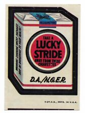Topps Wacky Packages 1973 Lucky Stride Cigarettes 3rd series tan back  picture
