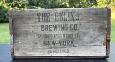 Vtg Ebling Brewing Co. St. Ann’s Ave & 156 Th St New York Wooden Beer Crate picture