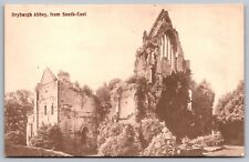 Dryburgh Abbey United Kingdom South East View Historic Sepia BW Postcard picture