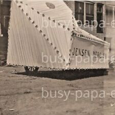 1910s RPPC Jensen Mercantile Company Parade Floater Wagon Sleepy Eye Postcard 1 picture