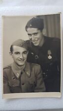 Yugoslavia original photo WWII Officer with the Partisan monument 1941 - Russian picture