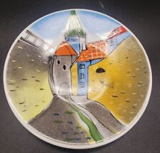 Vintage Helina Tink Hand Painted Ceramic Plate Tallinn Estonia picture