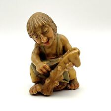 Vintage Anri The Toymaker Little Folks of the Salvan Carved Wood Figure 1950's picture