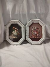 🔥 2 Vintage Wood Gold Floral Picture Frames Made In  Italy Home Decor Regency  picture