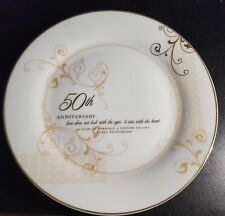 HAPPY 50TH ANNIVERSARY PLATE BRAND NEW WITH EASEL  picture
