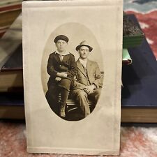 Antique Tintype 1/2 Plate Photograph Handsome Young Men Lot Of 2 picture