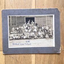 Early 20th Century Original Sepia Photograph Rockland School Texas USA picture