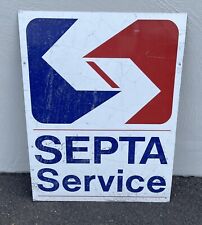 Retires Vintage Septa Service Philadelphia Bus Sign 24x32” Metal Sign R picture