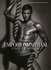 2009 PRINT AD - EMPORIO ARMANI UNDERWEAR AD - DAVID BECKHAM HOT SEXY RARE AD picture