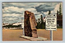 Berthoud Pass CO-Colorado, Markers At Summit Vintage Souvenir Postcard picture