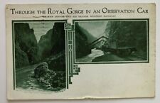 1923 RR Postcard Colorado Denver Rio Grande Railroad Royal Gorge Observation Car picture