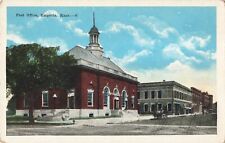 Emporia KS Kansas, Post Office, Horse & Carriage, Vintage Postcard picture