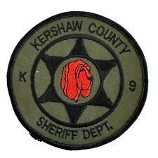 Vintage Kershaw County Sheriff K9 South Carolina SC Patch NOS 4” picture