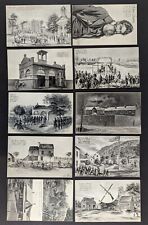 Antique (Lot of 10) 1908 John Brown Abolitionist Harpers Ferry Souvenir Postcard picture