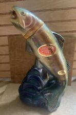 1970 Rainbow Trout Heritage China Ezra Brooks Whiskey Fish Decanter Empty picture