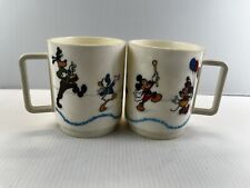 Vintage Disneyland Cups and Bowls Plastic DEKA mickey Mouse Walt Disney World  picture