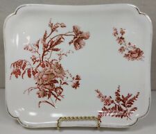 H&C Haviland Limoges White Hand Painted Floral Flowers With Gold Trim Platter picture