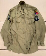 WWII US Army Wool Uniform Shirt Size 15x33 picture