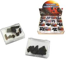 PKG TEKTITE MAGIC MOON ROCKS outer space healing stones NOVELTY BLACK ROCK NEW picture