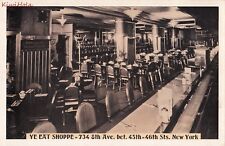 Postcard Ye Eat Shoppe New York City NY picture