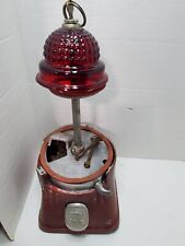 Silver King 5c peanut machine with Red Glass Topper and Key -Parts -J picture