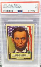 1952 Topps Look 'N See #4 Abraham Lincoln PSA 3 Beauty President U.S. 1861-1865 picture