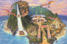 Jurassic Park Isla Nublar Concept Art Horizontal 11x17 Poster Print Universal picture
