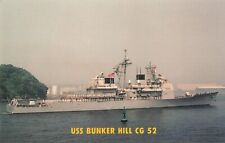 Postcard USS Bunker Hill CG 52 Aegis Missile Cruiser picture