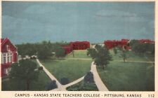 Postcard KS Pittsburg Kansas State Teachers College Campus Vintage PC a9192 picture