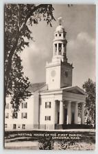 Postcard Vintage Collotype Meeting House of the First Parish in Concord, MA picture