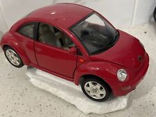1998 Volkswagen New Beetle 1/18 Diecast Car, Red, by Bburago picture