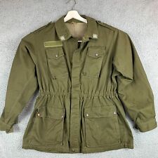 Vintage Italian Army Field Jacket Mens Medium Green Military Hunting Airsoft picture