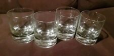 Crown Royal (SET OF 4) Heavy Glasses w/ Logo in the Thick Base - Made in Italy picture