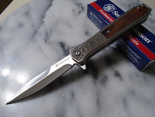 Smith & Wesson Unwavered Assisted Open Pocket Knife Rosewood Dagger 1208413 New picture