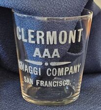 Pre Pro Whiskey Shot Glass Clermont AAA Levaggi San Francisco, CA Acid Etched picture