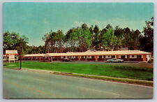 Vintage Postcard FL Branson Holiday Motel Restaurant Roadside Old Cars ~5011 picture