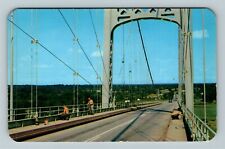 Thousand Islands NY-New York International Bridge American Span Vintage Postcard picture