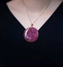 Large Natural Ruby Medal - Rare - 43.903 g picture