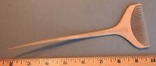 Old Japanese Ornamental Wooden Hair Comb w/ Short Tines Appears Handmade picture
