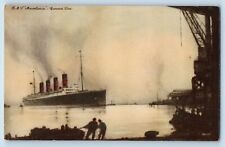 Steamer Ship Postcard R M J Mauretania Cunard Line c1910's Unposted Antique picture