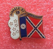 Vintage LIONS CLUB Lioness GEORGIA 83 250th Anniversary Lapel Pin T13 Pins picture