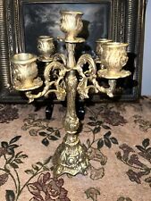 Vintage Candelabra French Brass  5arm picture