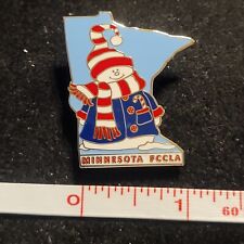 Minnesota FCCLA Snowman State MN Lapel Pin Gold Tone Tie Tack souvenir picture
