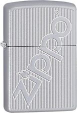 Zippo Logo Design, Classic Satin Chrome Lighter #29701 picture